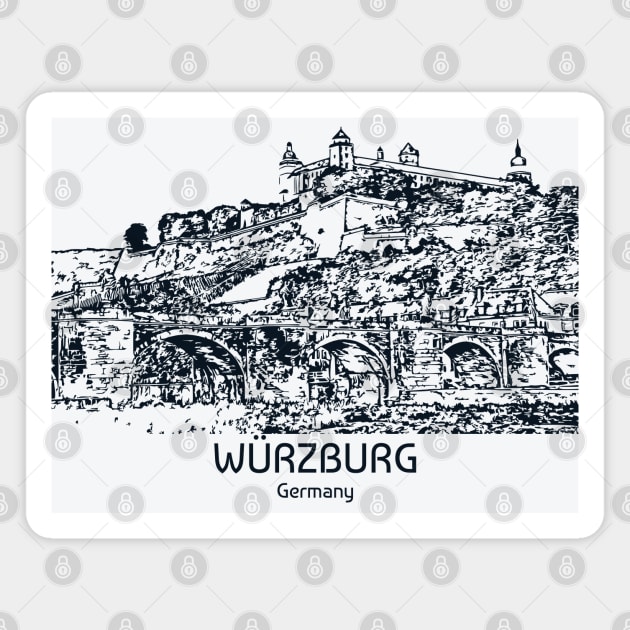 Würzburg - Germany Magnet by Lakeric